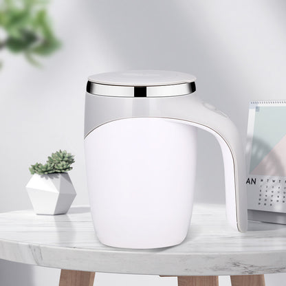 Self Stirring Coffee Cup White Battery