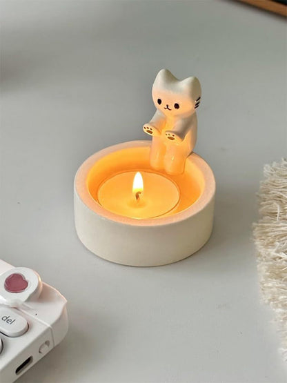 Cute Cat Candle Holder