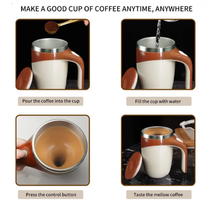 Self Stirring Coffee Cup How to Use